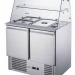 Salad Bar Top open With Curve Glass