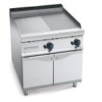 Gas griddle With Cabinet Haf smooth & Haf ribbed