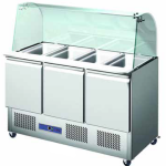 Salad Counter 3 door with glass cover