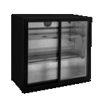 Black Bottle Cooler Sliding