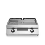 Electric griddle, 23 smooth 13 ribbed mild steel plate, top