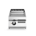 Electric griddle, smooth mild steel plate, top
