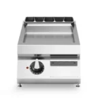 Electric griddle, smooth mild steel plate, top