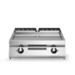 Electric griddle, smooth mild steel plate, top