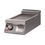 Electric griddle, smooth mild steel plate, top