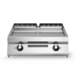 Electric griddle, smooth mild steel plate, top