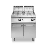 Gas fryer, 2 wells 13+13 liters