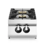 Gas range pressed worktop, 2 burners, top