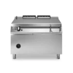 Motorized tilting gas bratt pan, iron well, capacity 120 litres