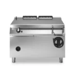 Manual tilting gas bratt pan, stainless steel well, capacity 120 litres
