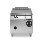 Manual tilting gas bratt pan, iron well, capacity 80 litres
