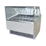 Square Glass Gelato Freezer